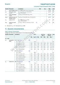 74AUP1G373GW-Q100H Datasheet Page 7