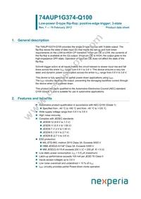 74AUP1G374GW-Q100H Datasheet Cover