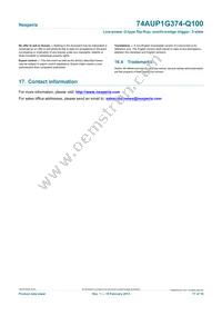 74AUP1G374GW-Q100H Datasheet Page 17