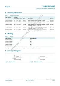 74AUP1G386GF Datasheet Page 2