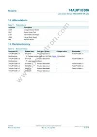 74AUP1G386GF Datasheet Page 16