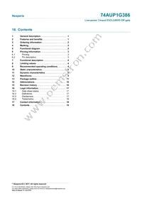 74AUP1G386GF Datasheet Page 19