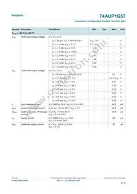 74AUP1G57GN Datasheet Page 8