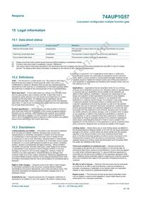 74AUP1G57GN Datasheet Page 22