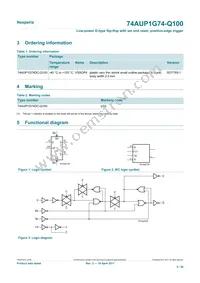 74AUP1G74DC-Q100H Datasheet Page 2