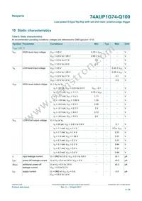74AUP1G74DC-Q100H Datasheet Page 5