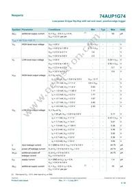 74AUP1G74GD Datasheet Page 9