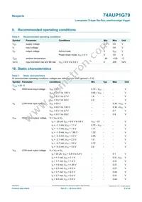 74AUP1G79GN Datasheet Page 5