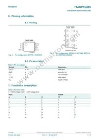 74AUP1G885GD Datasheet Page 3