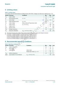 74AUP1G885GD Datasheet Page 4