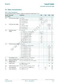 74AUP1G885GD Datasheet Page 5