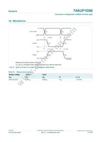 74AUP1G98GN Datasheet Page 11