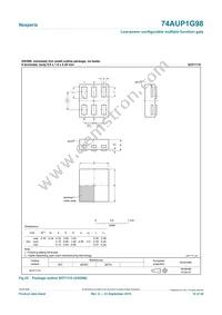 74AUP1G98GN Datasheet Page 18