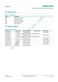 74AUP1G98GN Datasheet Page 21