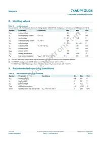 74AUP1GU04GN Datasheet Page 4