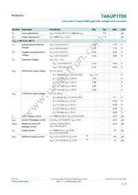 74AUP1T00GXH Datasheet Page 5