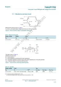 74AUP1T02GWH Datasheet Page 9