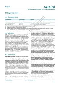74AUP1T02GWH Datasheet Page 13