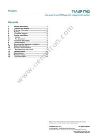 74AUP1T02GWH Datasheet Page 15