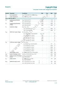 74AUP1T04GWH Datasheet Page 5