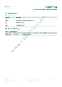 74AUP1T04GWH Datasheet Page 12