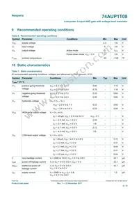 74AUP1T08GXH Datasheet Page 4