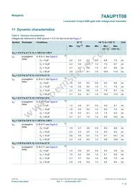 74AUP1T08GXH Datasheet Page 7
