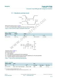 74AUP1T08GXH Datasheet Page 9