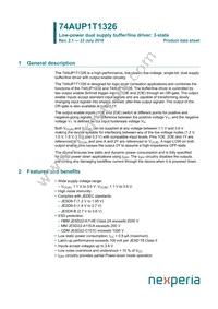 74AUP1T1326GT Datasheet Cover