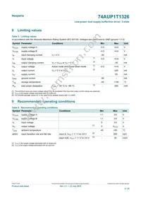 74AUP1T1326GT Datasheet Page 4