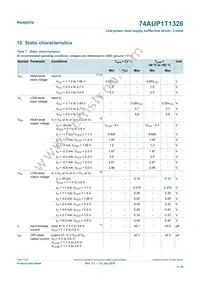 74AUP1T1326GT Datasheet Page 5