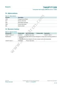 74AUP1T1326GT Datasheet Page 22