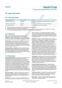 74AUP1T1326GT Datasheet Page 23