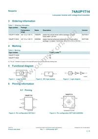 74AUP1T14GXH Datasheet Page 2