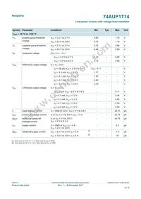 74AUP1T14GXH Datasheet Page 6