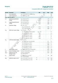 74AUP1T17GXH Datasheet Page 5