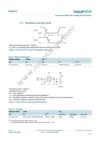 74AUP1T17GXH Datasheet Page 9