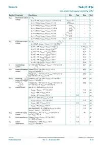 74AUP1T34GF Datasheet Page 5