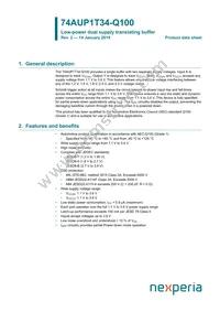 74AUP1T34GW-Q100H Datasheet Cover