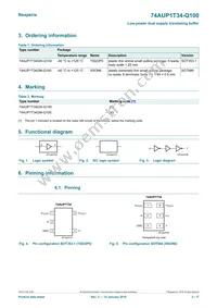 74AUP1T34GW-Q100H Datasheet Page 2