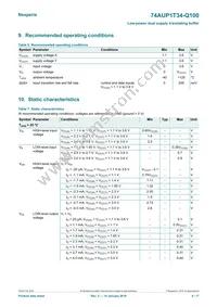 74AUP1T34GW-Q100H Datasheet Page 4