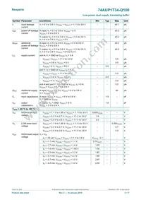 74AUP1T34GW-Q100H Datasheet Page 5