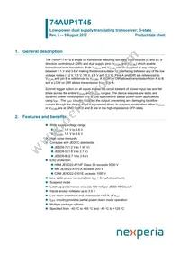 74AUP1T45GM Datasheet Cover