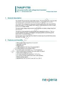 74AUP1T50GWH Datasheet Cover