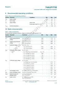 74AUP1T50GWH Datasheet Page 4