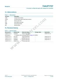 74AUP1T57GF Datasheet Page 17