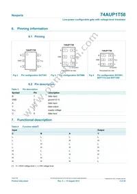 74AUP1T58GN Datasheet Page 3