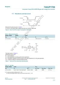 74AUP1T86GWH Datasheet Page 9