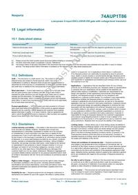 74AUP1T86GWH Datasheet Page 13