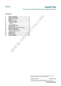 74AUP1T86GWH Datasheet Page 15